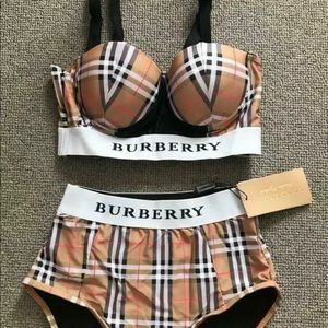 High waisted Burberry bikini NWT Small